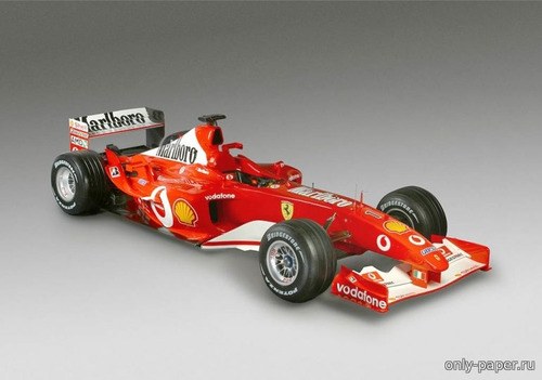 Сборная бумажная модель / scale paper model, papercraft Ferrari F2003 (Spinler) 