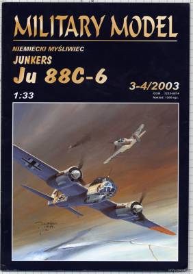 Сборная бумажная модель / scale paper model, papercraft Junkers Ju 88C-6 (Halinski MM 3-4/2003) 