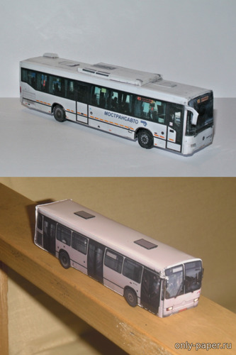 Модель автобуса Mercedes-Benz Türk O345 Conecto из бумаги/картона
