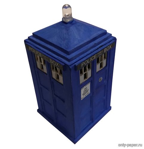 Сборная бумажная модель / scale paper model, papercraft Тардис / Tardis (Доктор Кто / Doctor Who) 