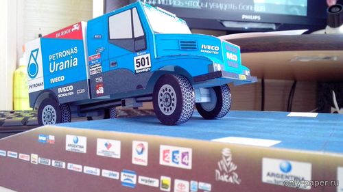 Сборная бумажная модель / scale paper model, papercraft Dakar 2015-2018 Iveco (10 вариантов) 