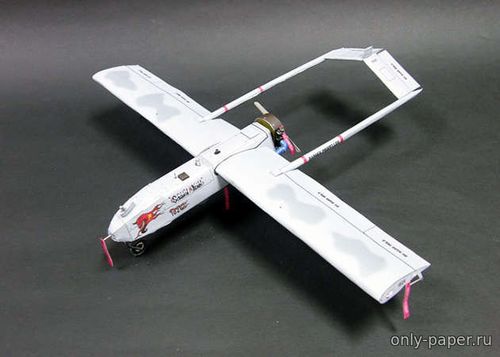 Модель беспилотника RQ-7 Shadow из бумаги/картона