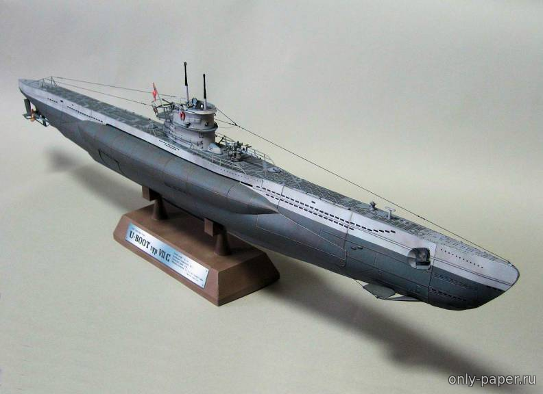 Содержимое набора модели подводной лодки