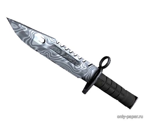 Модель штык-ножа М9 Bayonet из бумаги/картона