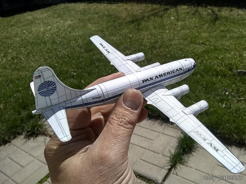 Сборная бумажная модель / scale paper model, papercraft Boeing 377 Stratocruiser / Boeing C-97 Stratofreighter - 11 вариантов (Bruno VanHecke) 