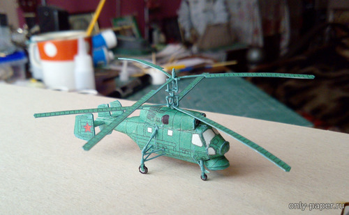 Модель вертолета Камов Ка-25ПЛ из бумаги/картона