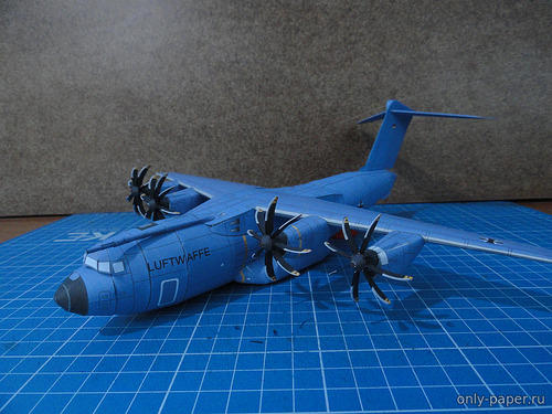 Сборная бумажная модель / scale paper model, papercraft Airbus A400M - Luftwaffe, Ejercito del Aire, Royal Air Force and Armeé del'Air (Bruno VanHecke - TigerTony100) 