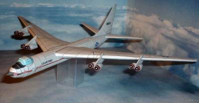 Сборная бумажная модель / scale paper model, papercraft Convair YB-60 (Bruno VanHecke) 