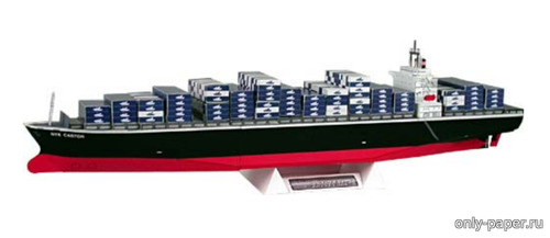 Модель контейнеровоза NYK Castor из бумаги/картона