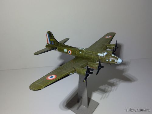 Сборная бумажная модель / scale paper model, papercraft Gen. Marie-Pierre Koenig's B-17F Flying Fortress "BIR-HAKEIM" (Bruno VanHecke - PacificWind) 