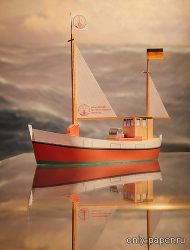 Сборная бумажная модель / scale paper model, papercraft IMMH fishing cutter (HMV) 