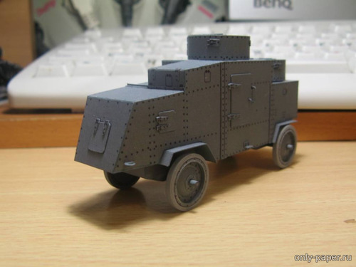 Сборная бумажная модель / scale paper model, papercraft Jeffery Armoured Car No.1 (AVR) 