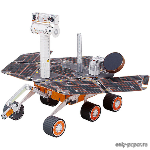 Сборная бумажная модель / scale paper model, papercraft Марсоход MER (Mars Exploration Rover): Упрощенная версия 