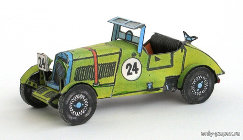 Сборная бумажная модель / scale paper model, papercraft Autoveteran Lea-Francis Coventry 1928 (ABC 1971-02) 