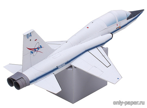 Сборная бумажная модель / scale paper model, papercraft T-38A(N) Talon: Упрощенная версия 