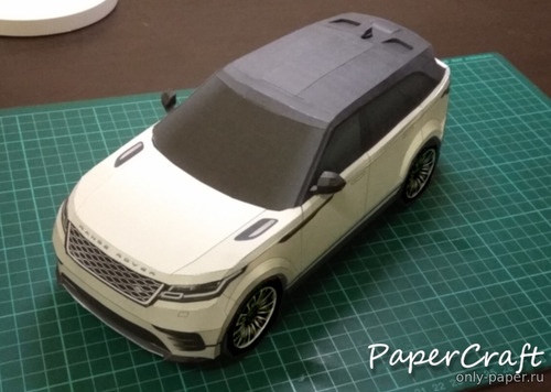 Сборная бумажная модель / scale paper model, papercraft Range Rover Velar 