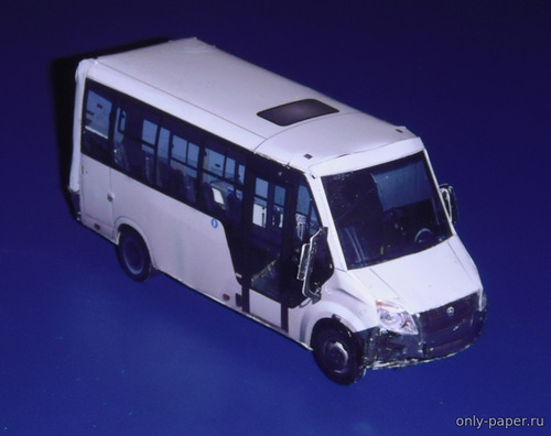 Сборная бумажная модель / scale paper model, papercraft ГАЗ-A64R42 (Упрощенная фототекстурная версия NovaModel 34) 