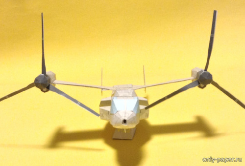 Сборная бумажная модель / scale paper model, papercraft Конвертоплан Bell V-22 Osprey (летающая модель) [Ojimak] 