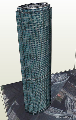 Сборная бумажная модель / scale paper model, papercraft Naberezhnaya Tower (Alexenergy) 