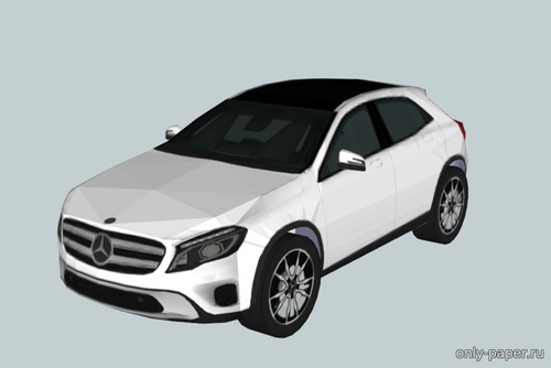 Сборная бумажная модель / scale paper model, papercraft Mercedes-Benz GLA 220 CDI (2015) 