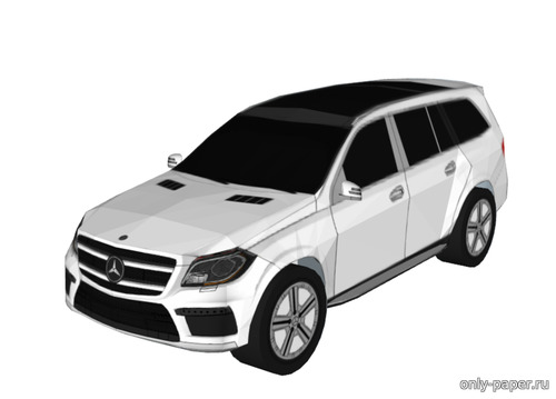Сборная бумажная модель / scale paper model, papercraft Mercedes-Benz GLS 550 (2015) 