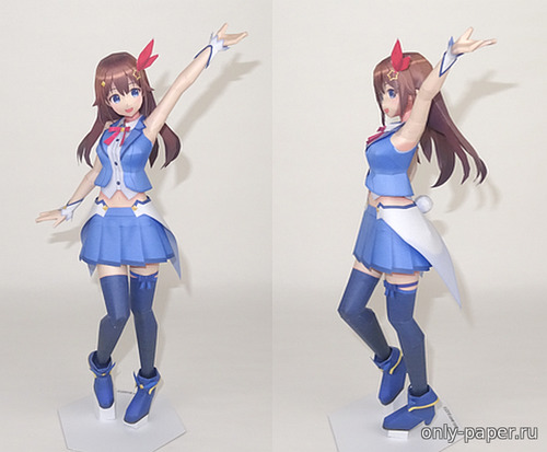 Сборная бумажная модель / scale paper model, papercraft Tokino Sora (Holo Live) 