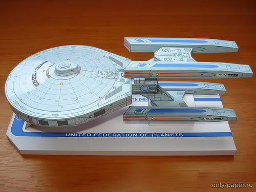 Сборная бумажная модель / scale paper model, papercraft USS Stargazer NCC-2893 (Star Trek) 