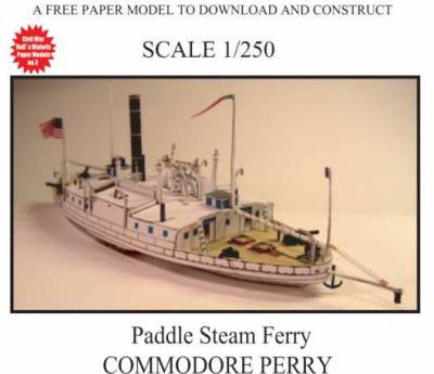 Сборная бумажная модель / scale paper model, papercraft USS Commodore Perry (Magnus Mörck 03) [Models n' Moore] 