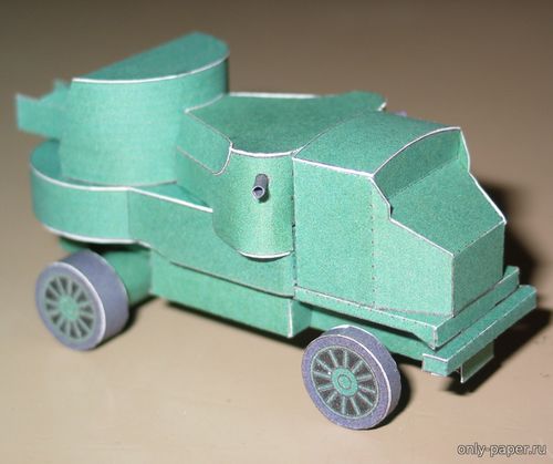 Модель бронеавтомобиля «Гарфорд-Путилов» из бумаги/картона