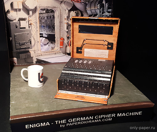 Сборная бумажная модель / scale paper model, papercraft Шифровальная машина «Энигма M4» / Enigma M4 