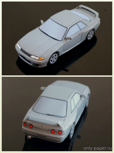 Сборная бумажная модель / scale paper model, papercraft NISSAN Skyline R32 GT-R 1989 