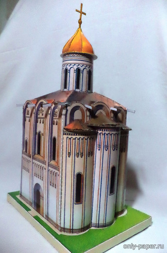 Бумажная модель церкви Покрова на Нерли