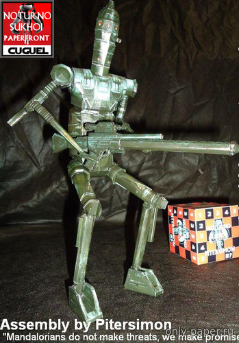 Сборная бумажная модель / scale paper model, papercraft Star Wars - IG-88 Assassin Droid 