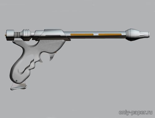 Модель бластерного пистолета Джанго Фетта Вестар-34 из бумаги/картона
