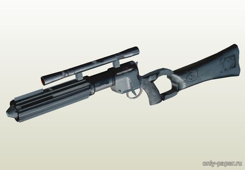 Сборная бумажная модель / scale paper model, papercraft Boba Fett EE-3 Blaster Rifle (Star Wars) 