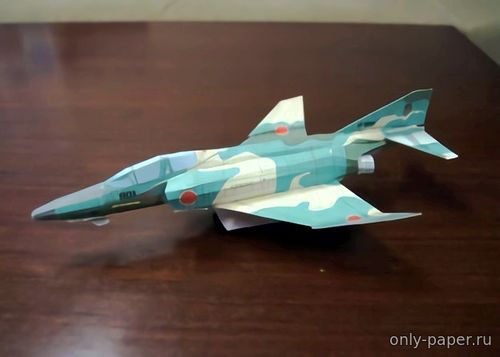Сборная бумажная модель / scale paper model, papercraft McDonnell Douglas RF-4E Phantom II (Летающая модель) [Ojimak] 