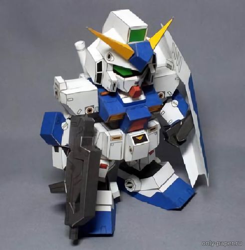 Сборная бумажная модель / scale paper model, papercraft SD RX-78NT-1 (Gundam) 