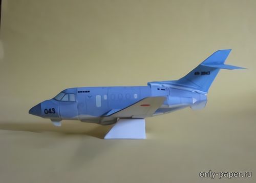 Сборная бумажная модель / scale paper model, papercraft Raytheon U-125A (Летающая модель) [Ojimak] 