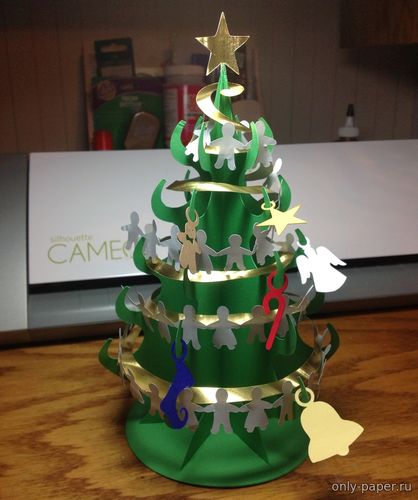 Сборная бумажная модель / scale paper model, papercraft Новогодняя елка / Perfect Christmas Tree 