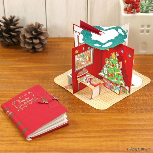 Сборная бумажная модель / scale paper model, papercraft Счастливых праздников / Happy Holidays (Canon) 