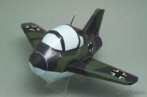 Сборная бумажная модель / scale paper model, papercraft Messerschmitt Me.163 Komet 