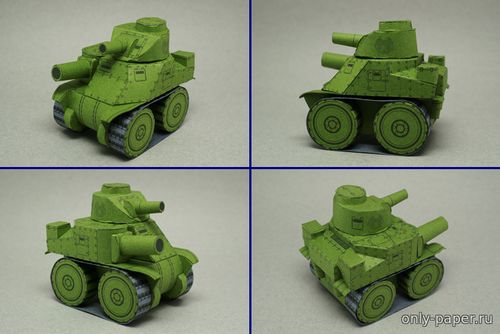 Модель среднего танка M3 «Ли» из бумаги/картона