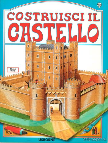 Сборная бумажная модель / scale paper model, papercraft Замок / Castle (Usborne) 
