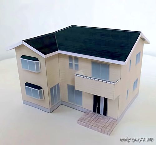 Сборная бумажная модель / scale paper model, papercraft Японский дом / Japanese House 