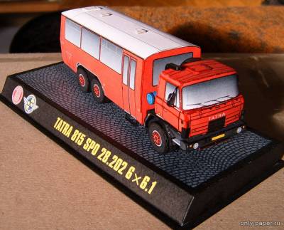 Сборная бумажная модель / scale paper model, papercraft Tatra 815 SPO 28.202 6x6.1 [Petr Kudrej] 