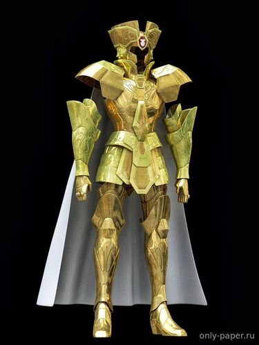 Сборная бумажная модель / scale paper model, papercraft Доспехи Близнецов / Armor of Gemini (Saint Seiya) 