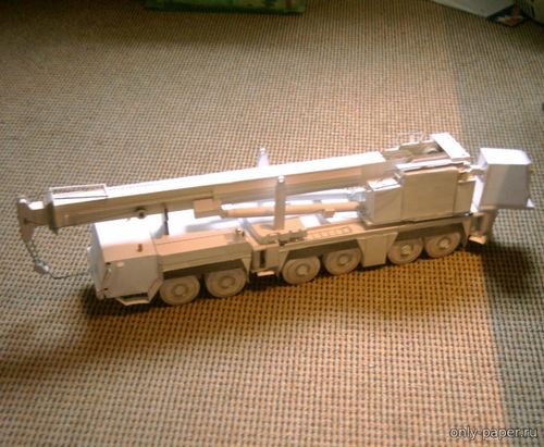 Сборная бумажная модель / scale paper model, papercraft Гидравлический кран / Hydraulic Crane 