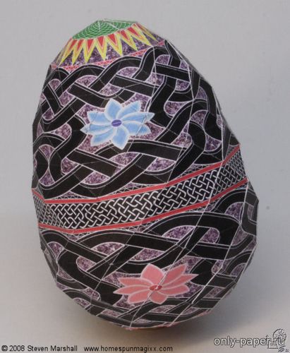 Сборная бумажная модель / scale paper model, papercraft Пасхальное Яйцо / Easter Egg 