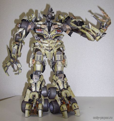 Сборная бумажная модель / scale paper model, papercraft Мегатрон / Megatron (Transformers: Dark of the Moon) 