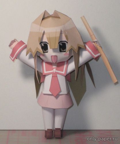 Сборная бумажная модель / scale paper model, papercraft Anime School Girl 